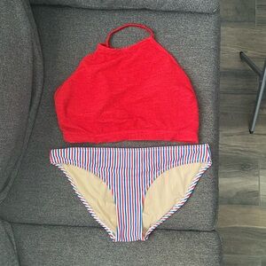 Gently used two piece swimwear red,white, & blue from Old Navy